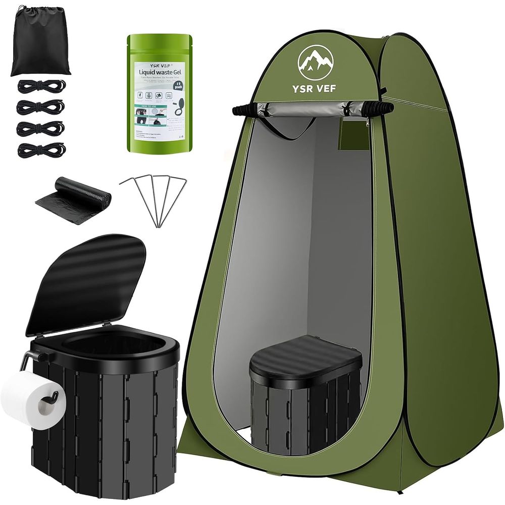 Outdoor Camp - Портативный туалетный набор, походный туалет с
