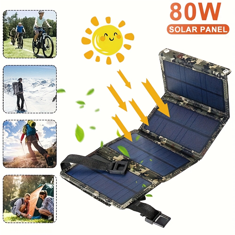 Outdoor Camp - Портативная складная солнечная панель 80 Вт