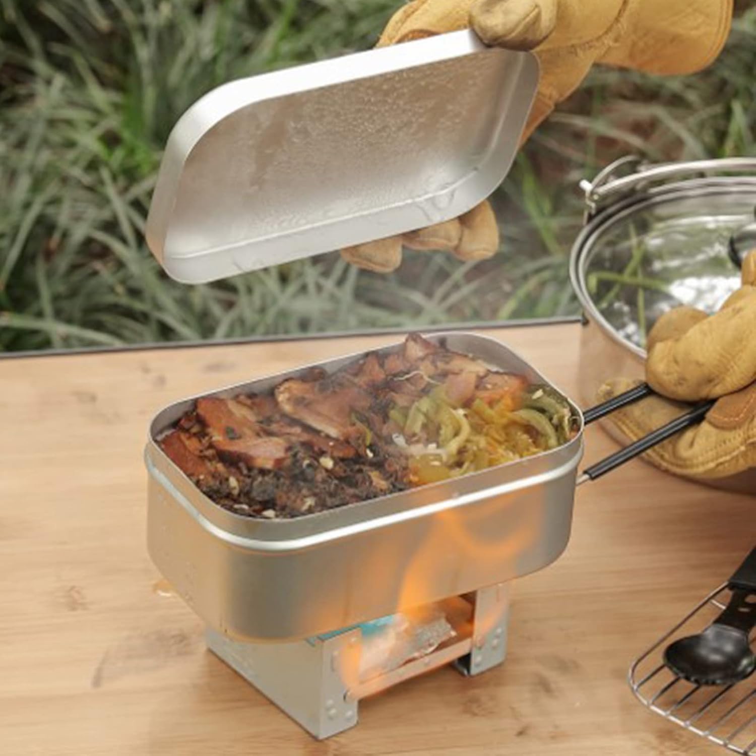 Outdoor Camping Uk - Складная ручка коробки для бенто, контейнер