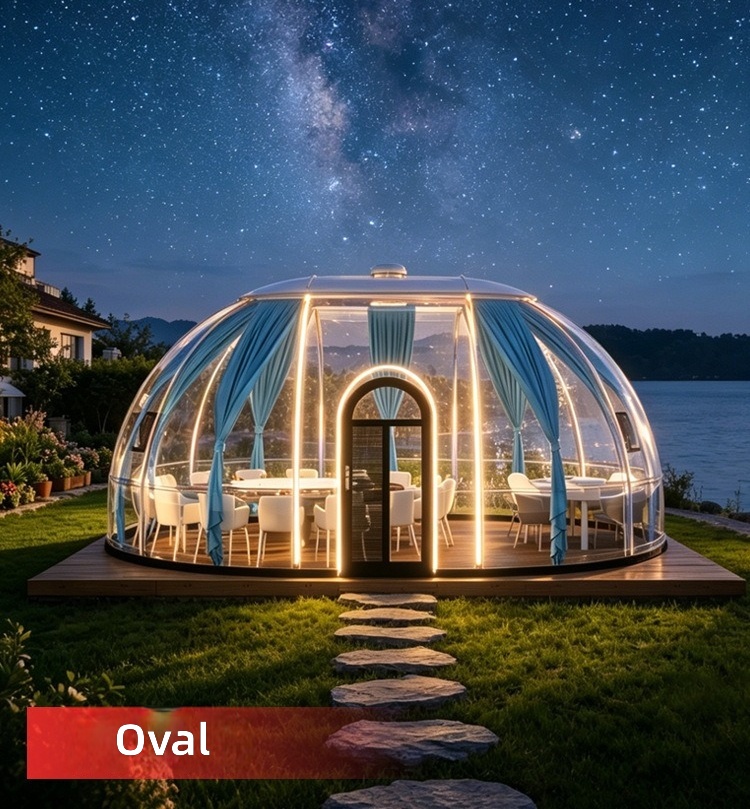 Прозрачный купольный дом-пузыр – обзор и цена Outdoor Camping And Glamping