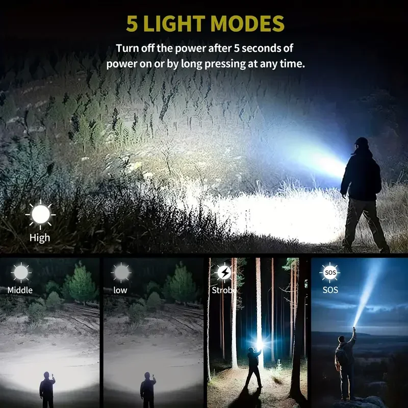 Ультра мощный фонарик, концент – обзор и цена Outdoor Camping Lamp