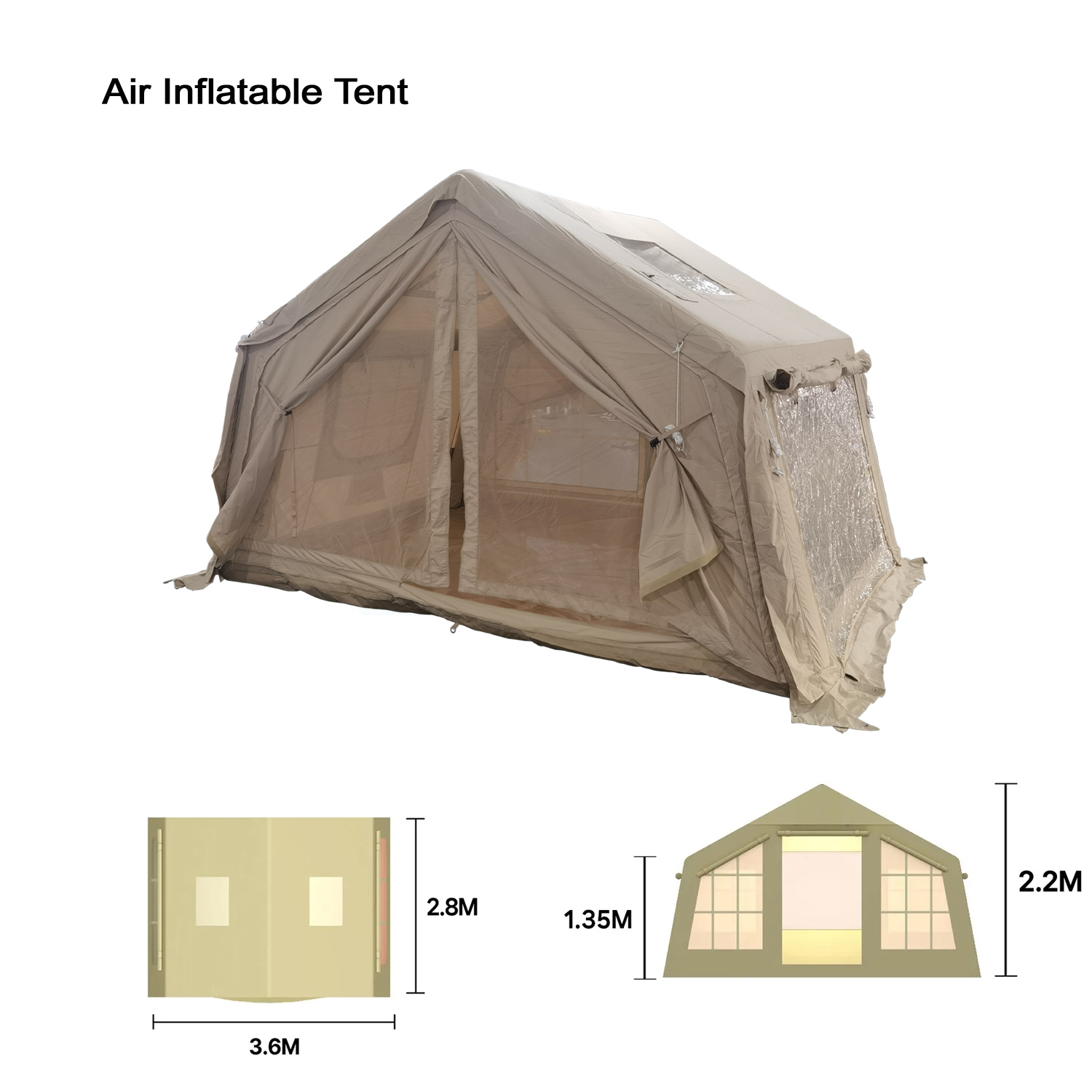 Большая надувная палатка для с – обзор и цена Outdoor Camping And Glamping